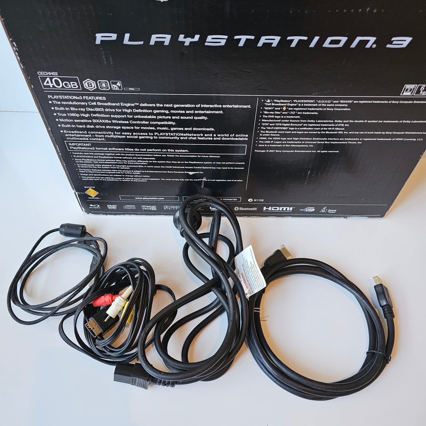 PlayStation3 fat CECHH02 40GB Refurbished, Boxed