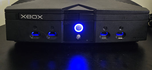 Original Xbox v1.2-3 - HDMI 128mb RAM with 2TB Hard Drive 💙Blue LED's💙
