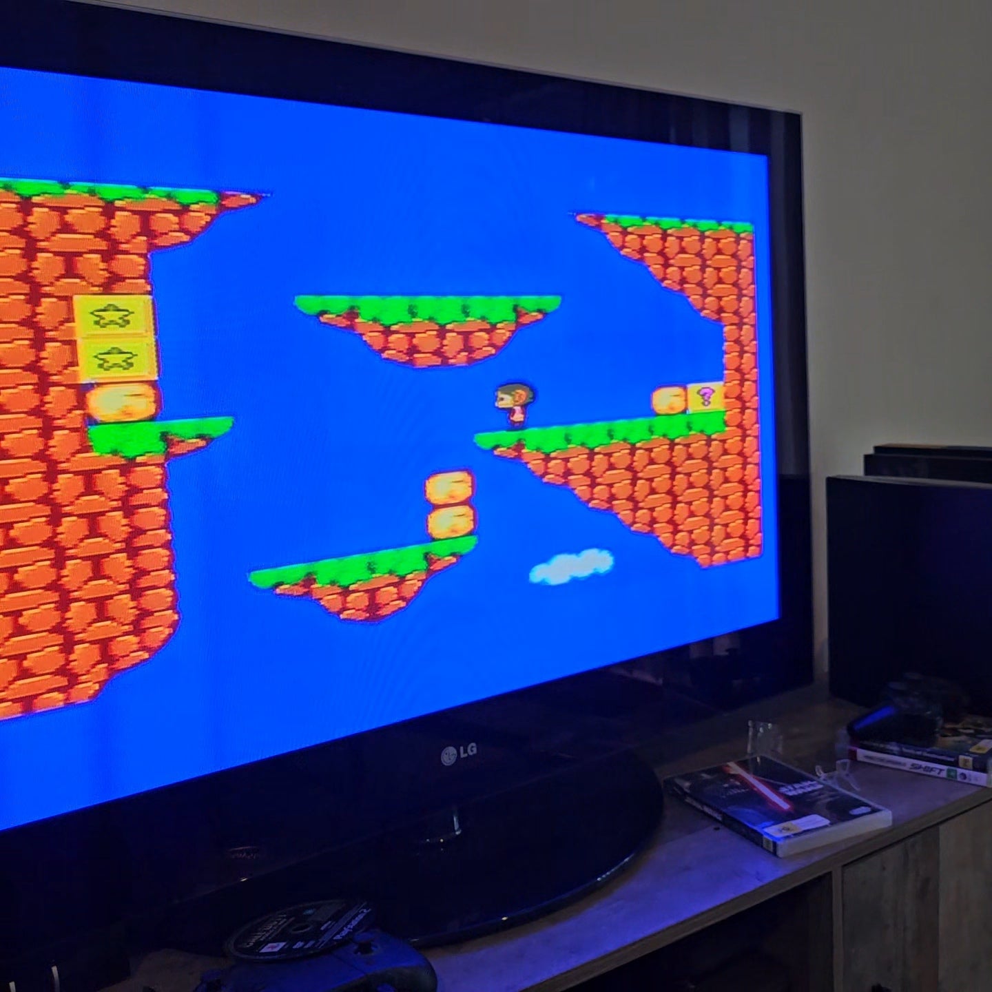 Sega Master System 2 with RCA upgrade + Evergenesis Game Cartridge