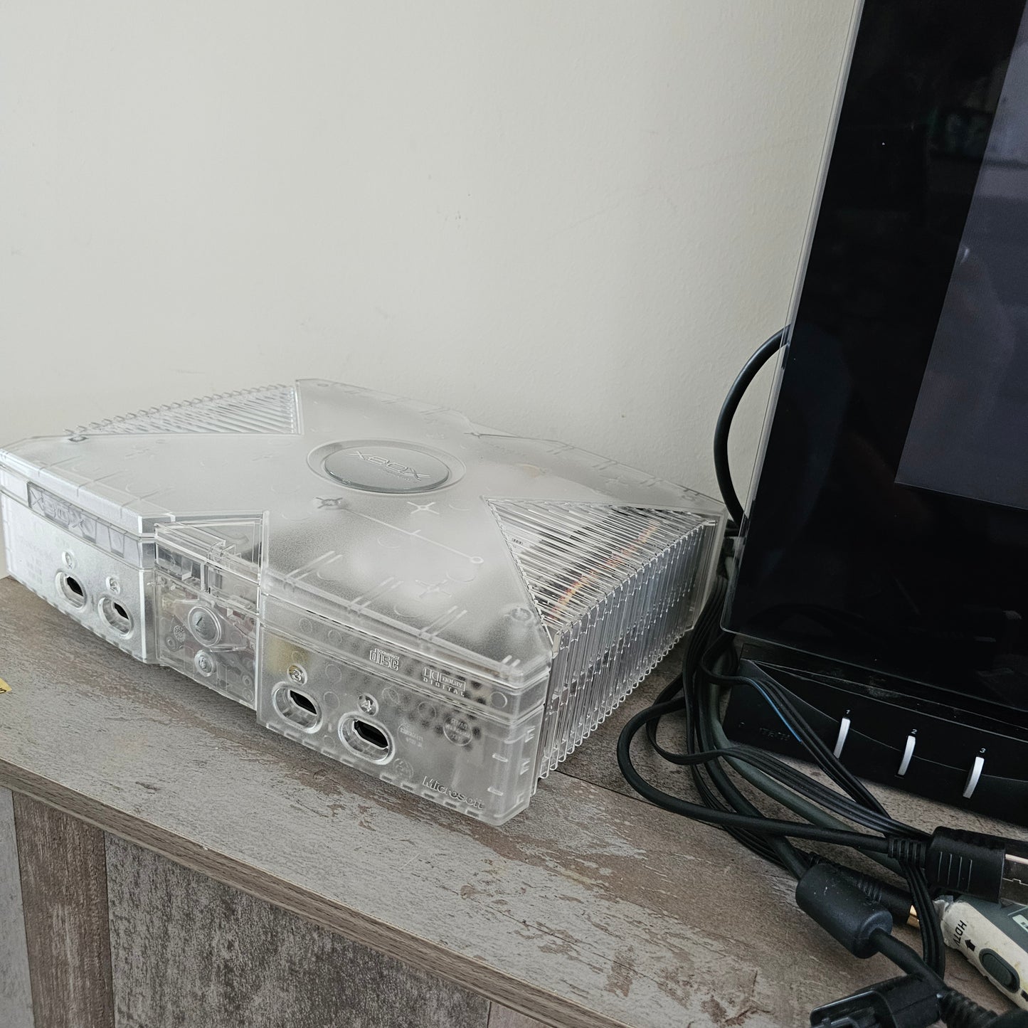 Microsoft Xbox Crystal Clear Limited Edition - HDMI - 2TB HDD 🔹️Blue LEDs🔹️