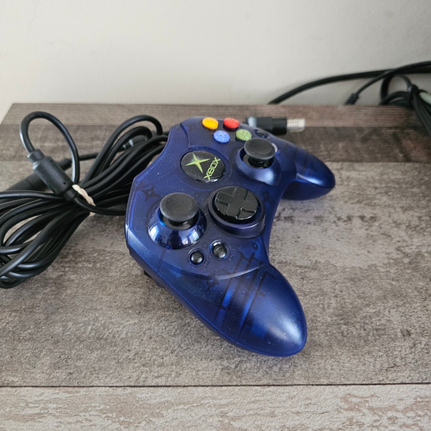 Xbox Original Controller Clear Blue - Genuine Controller