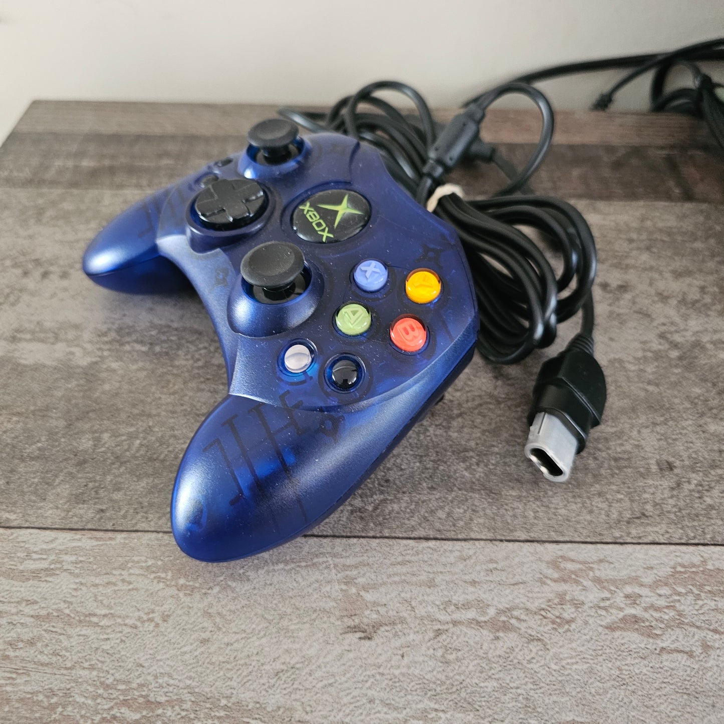 Xbox Original Controller Clear Blue - Genuine Controller