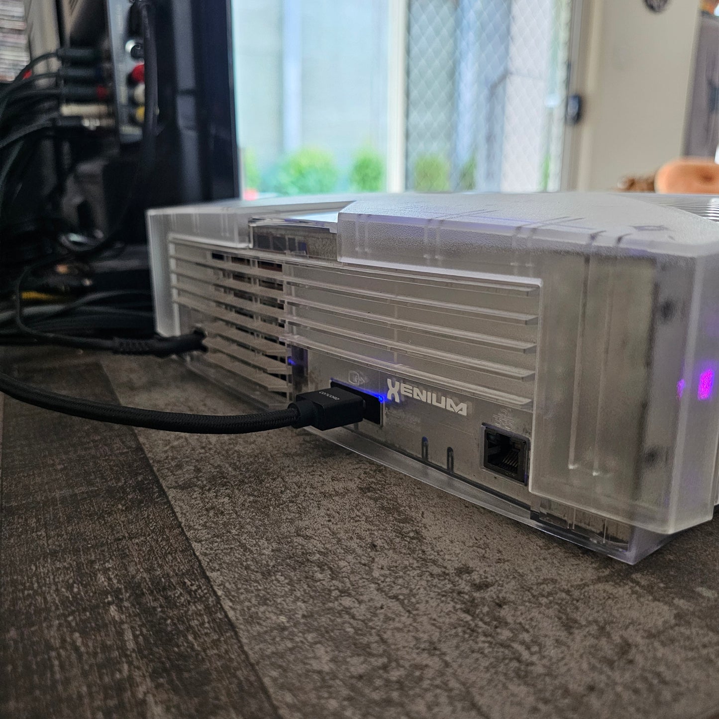 Microsoft Xbox Crystal Clear Limited Edition - HDMI - 2TB HDD 🔹️Blue LEDs🔹️