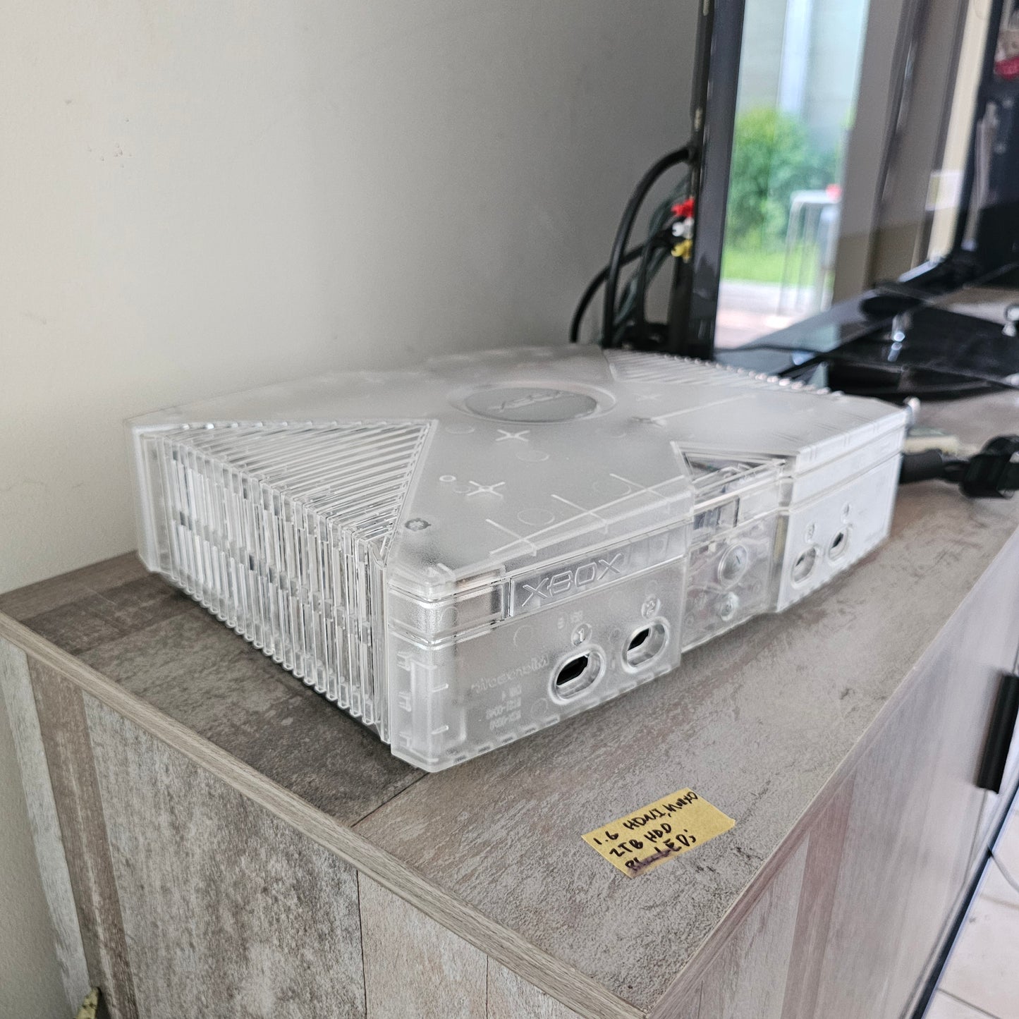 Microsoft Xbox Crystal Clear Limited Edition - HDMI - 2TB HDD 🔹️Blue LEDs🔹️