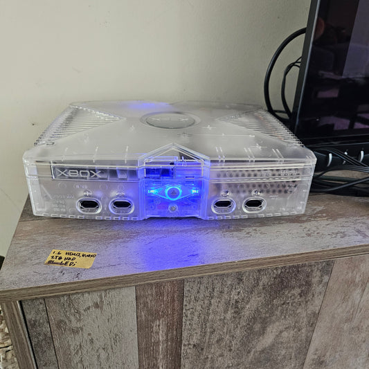 Microsoft Xbox Crystal Clear Limited Edition - HDMI - 2TB HDD 🔹️Blue LEDs🔹️