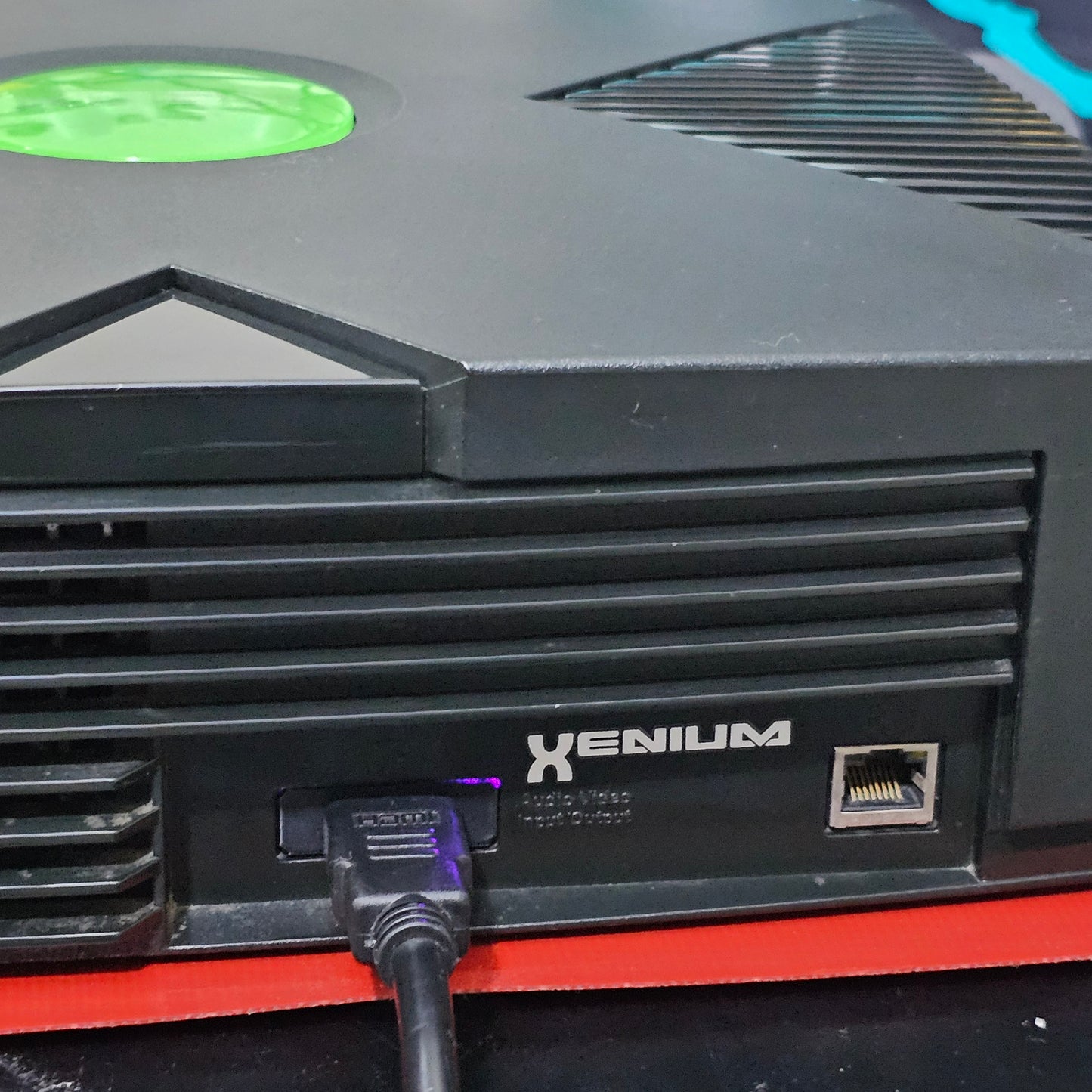 Original Xbox v1.3 - HDMI 128mb RAM with 2TB Hard Drive 💙Blue LED's💙