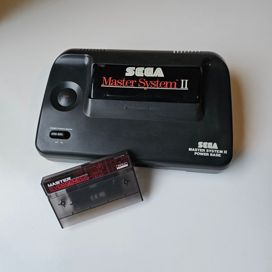 Sega Master System 2 with RCA upgrade + Evergenesis Game Cartridge