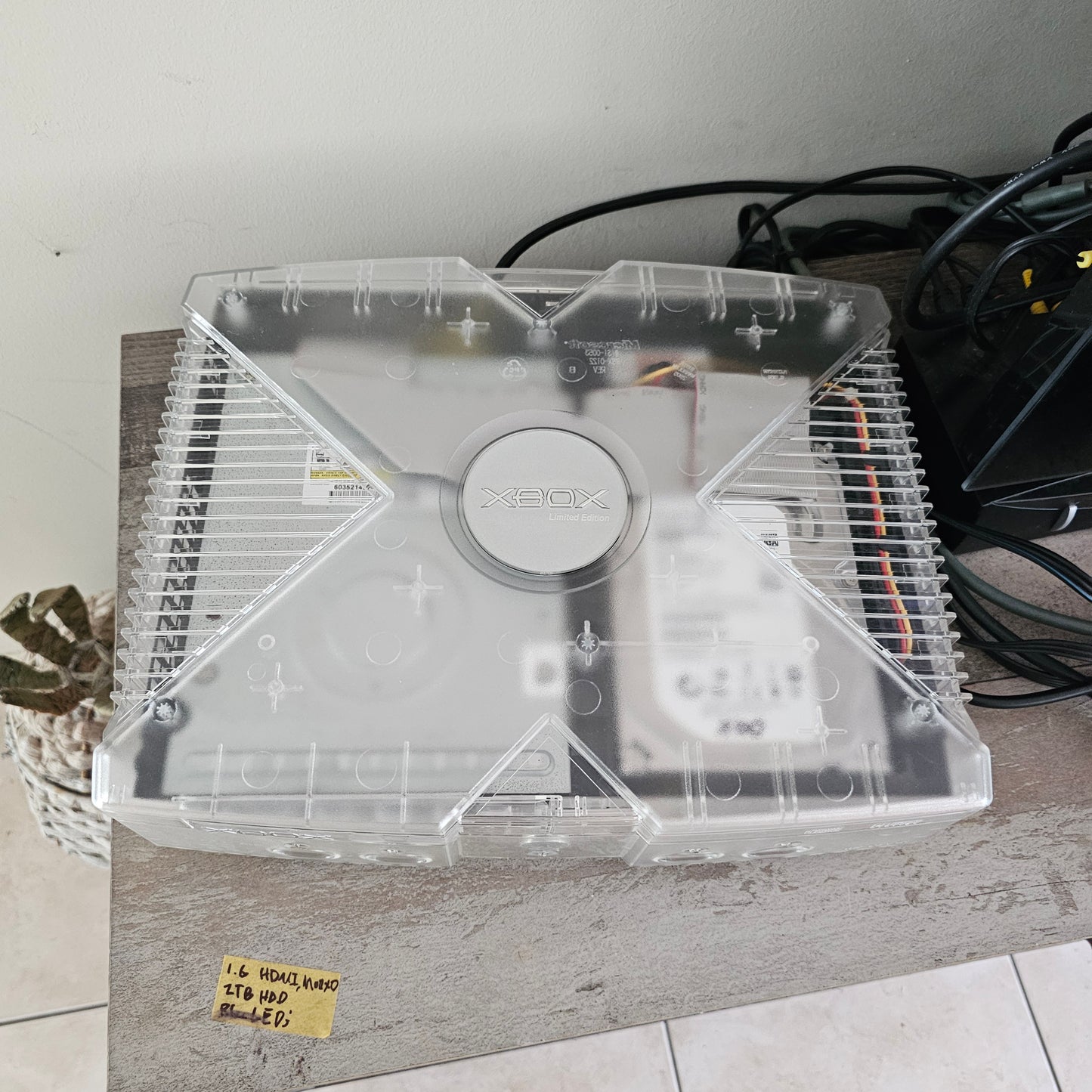 Microsoft Xbox Crystal Clear Limited Edition - HDMI - 2TB HDD 🔹️Blue LEDs🔹️